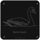 'Mute swan' rubbing plaque