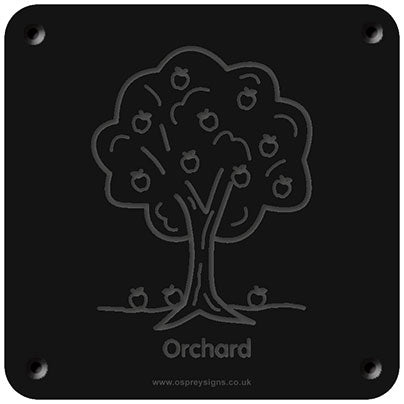 'Orchard' rubbing plaque