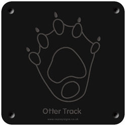 'Otter Track' rubbing plaque