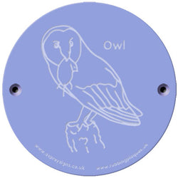 Rainbow Rubbing 'Owl'