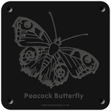 'Peacock butterfly' rubbing plaque