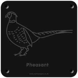 'Pheasant' rubbing plaque