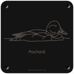 'Pochard' rubbing plaque
