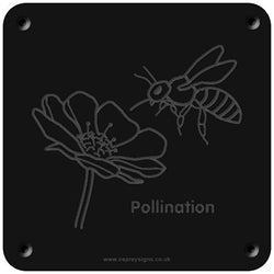 'Pollination' rubbing plaque