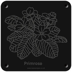 'Primrose' rubbing plaque