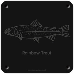 'Rainbow trout' rubbing plaque