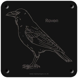 'Raven' rubbing plaque