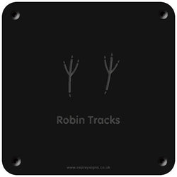 'Robin tracks' rubbing plaque