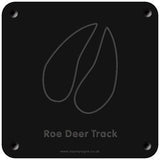 'Roe deer track' rubbing plaque