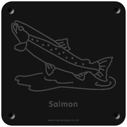 'Salmon' rubbing plaque