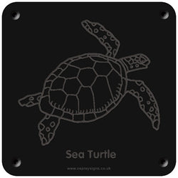 'Sea turtle' rubbing plaque