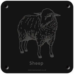 'Sheep' rubbing plaque