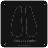 'Sheep footprint' rubbing plaque