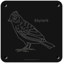 'Skylark' rubbing plaque