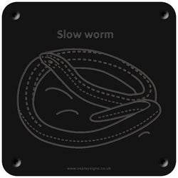 'Slow-worm' rubbing plaque