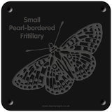 'Small pearl-bordered fritillary' rubbing plaque