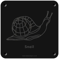 'Snail' rubbing plaque