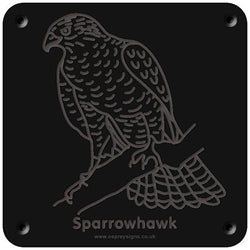 'Sparrowhawk' rubbing plaque