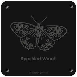 'Speckled wood' rubbing plaque