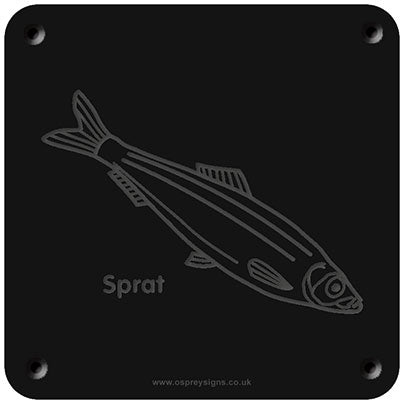 'Sprat' rubbing plaque