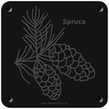 'Spruce' rubbing plaque