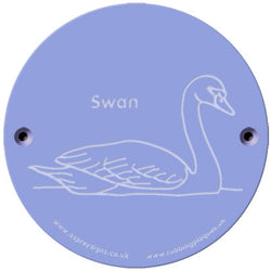 Rainbow Rubbing 'Swan'