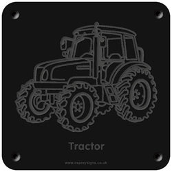 'Tractor' rubbing plaque