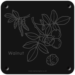 'Walnut' rubbing plaque