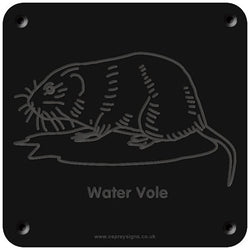 'Water vole' rubbing plaque