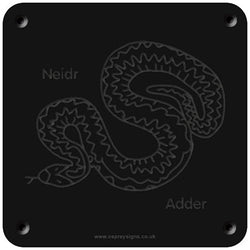 Welsh 'Adder' rubbing plaque