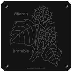 Welsh 'Bramble' rubbing plaque