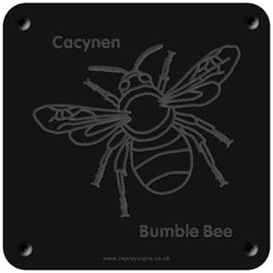 Welsh 'Bumble bee' rubbing plaque