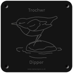 Welsh 'Dipper' rubbing plaque
