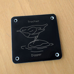 Welsh 'Dipper' rubbing plaque