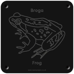 Welsh 'Frog' rubbing plaque