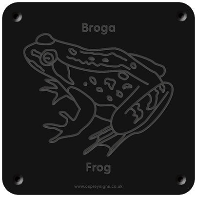 Welsh Frog Welsh 'Frog' rubbing plaque – Osprey Signs