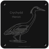 Welsh 'Heron' rubbing plaque