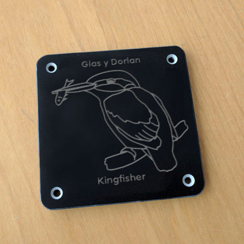Welsh 'Kingfisher' rubbing plaque