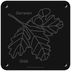 Welsh 'Oak' rubbing plaque
