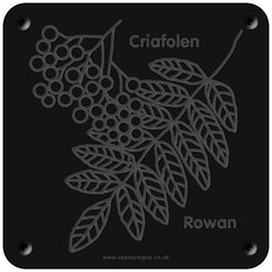 Welsh 'Rowan' rubbing plaque