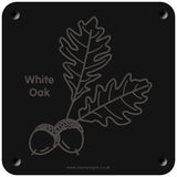 'White oak' rubbing plaque