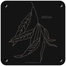 'Willow' rubbing plaque