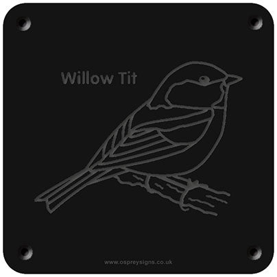 'Willow tit' rubbing plaque