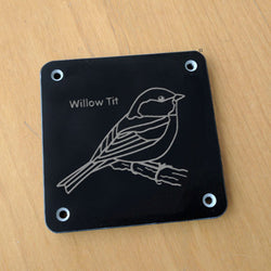 'Willow tit' rubbing plaque