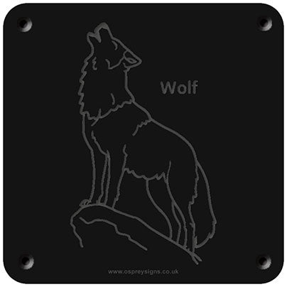'Wolf' rubbing plaque
