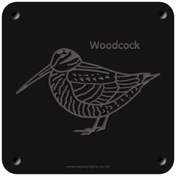 'Woodcock' rubbing plaque