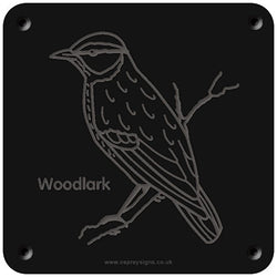 'Woodlark' rubbing plaque