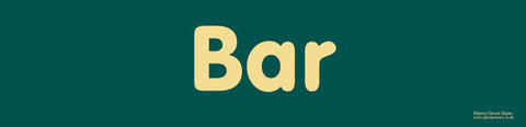 'Bar' sign