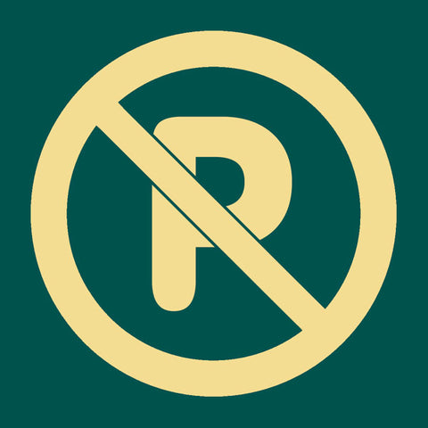 'No parking' symbol sign