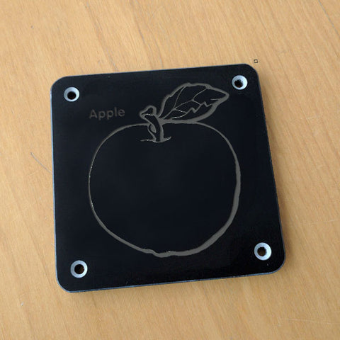 'Apple' rubbing plaque